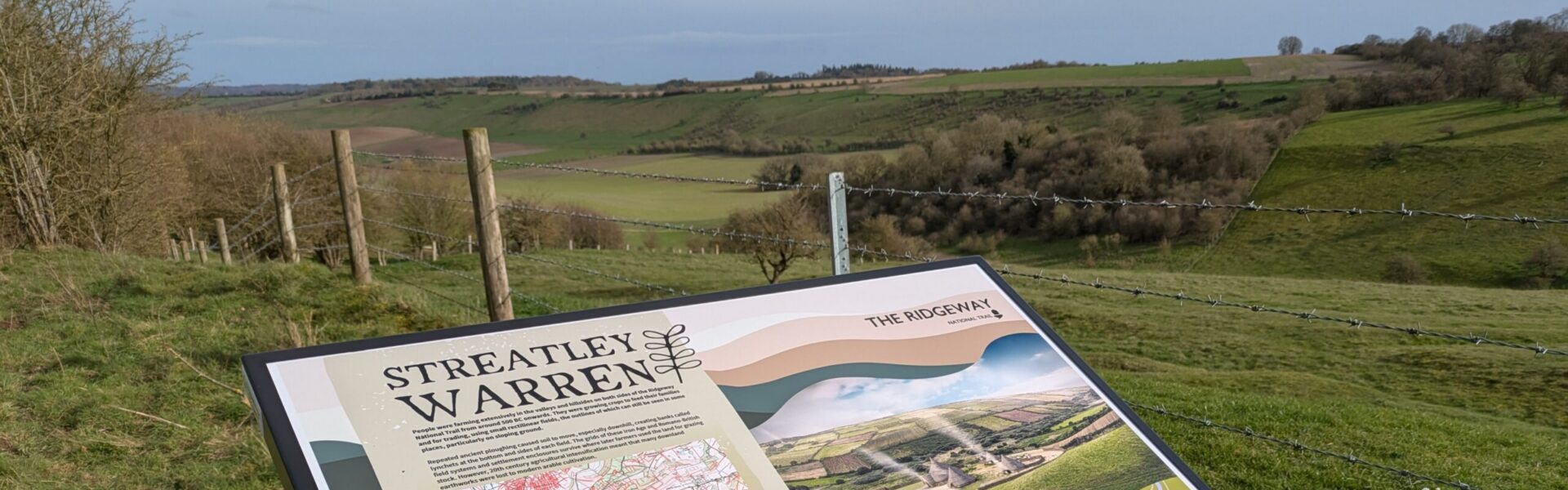 Ridgeway National Trail Interpretation Board - Streatley Warren